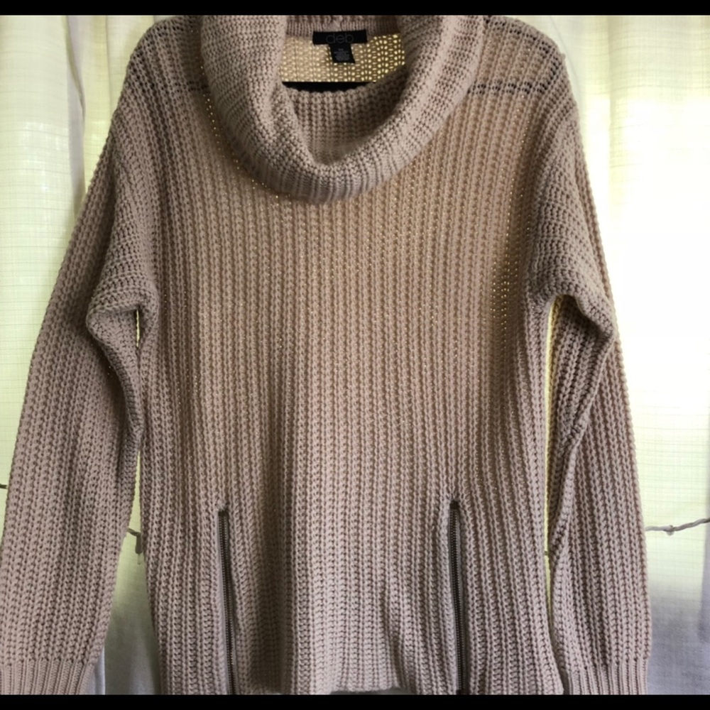 Chunky knit turtleneck sweater